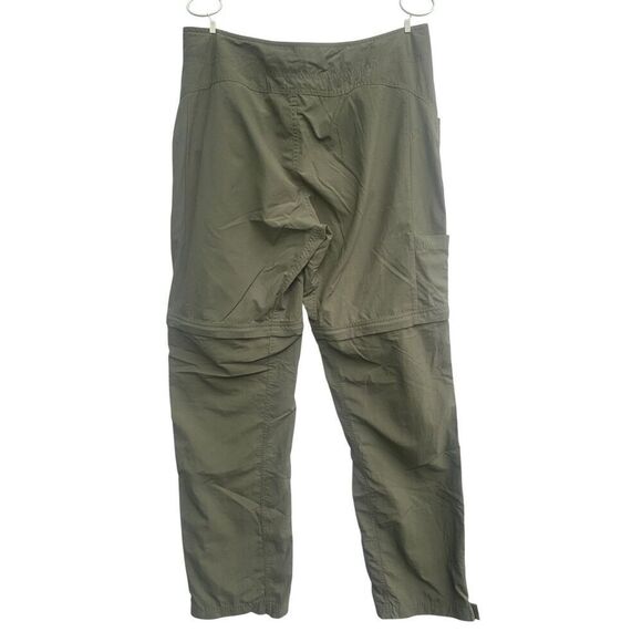 Mountain Hardwear Convertible Hiking Pants Women’s Size 10/34 Olive Green Nylon - Picture 4 of 7